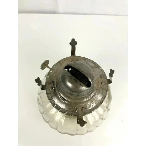 VTG Clear Glass Kerosene Oil Lamp Decor 13" - Picture 7 of 11
